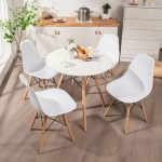 DORIS D79CM 4 Seater Round Dining Set-White - Image 12