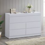 AVORANA 120cm 5 Drawer Dresser With Mirror-2 Colors - Image 3