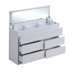 AVORANA 120cm 5 Drawer Dresser With Mirror-2 Colors - Image 4