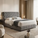 EDNA Queen & King Size Divan Bed Frame-2 Colors