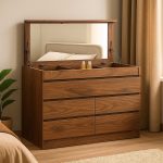 AVORANA 120cm 5 Drawer Dresser With Mirror-2 Colors - Image 2