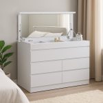 AVORANA 120cm 5 Drawer Dresser With Mirror-2 Colors