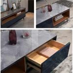 GLINDA 180cm High Gloss TV Cabinet-Black - Image 4