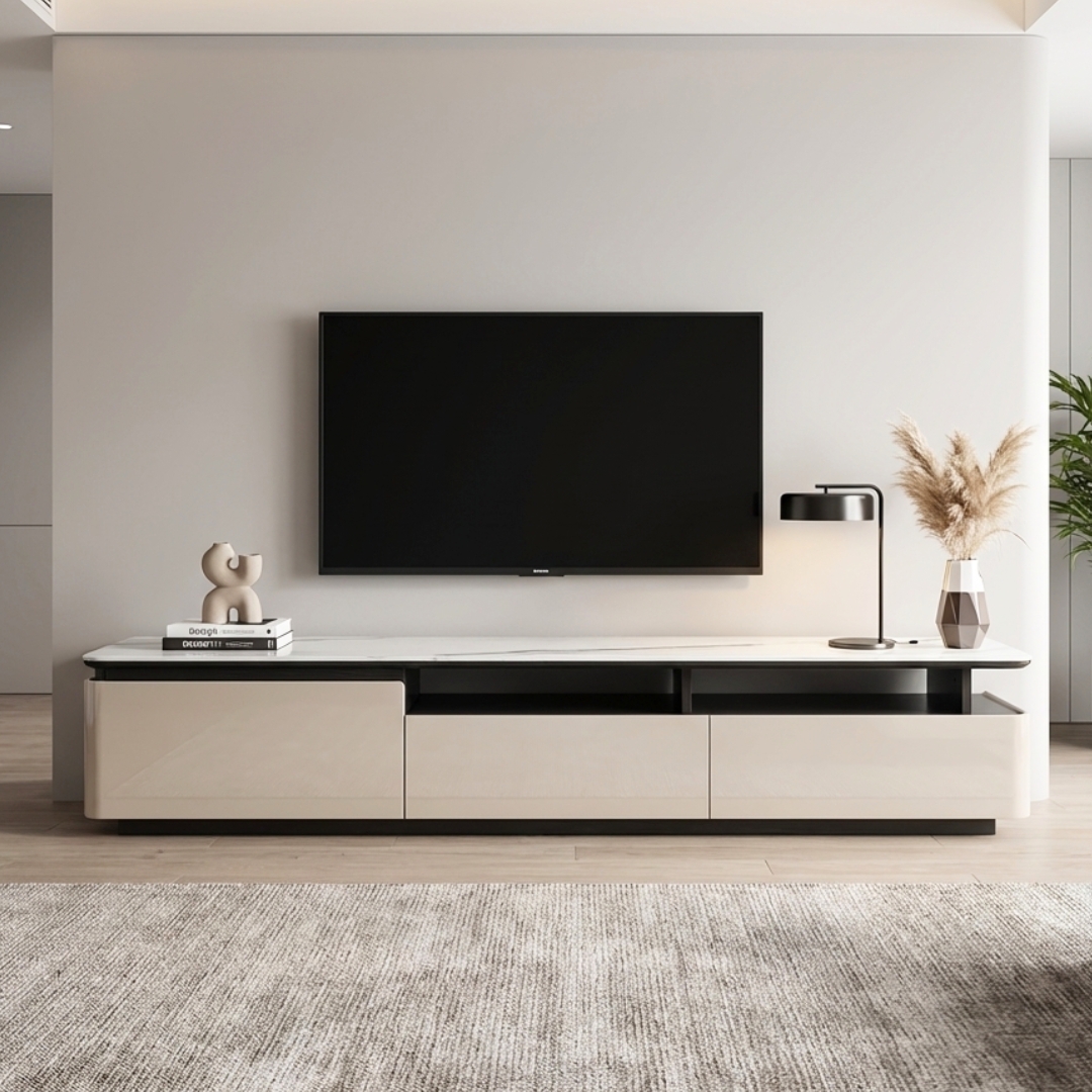 Hildy TV HILDY 208cm Micro Crystal Stone Top TV Cabinet - Image 1