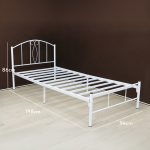 JADIS Single Size Metal Bed Frame-White - Image 3