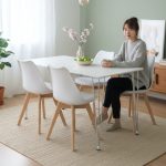 JAXONO 4 Seater Dining Set-White