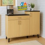 VUTO 3 Door 1 Drawer Melamine Top Base Kitchen Cabinet-2 Colors