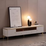 LOLLY 200cm Ceramic Top TV Cabinet-White - Image 2