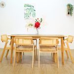 MIDNA 6 Seater Dining Set-Solid Seat - Image 4