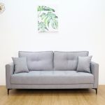 MERLINDA 3 Seater Pet Friendly Sofa-Grey - Image 3