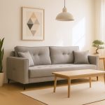MERLINDA 3 Seater Pet Friendly Sofa-Grey - Image 11