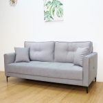 MERLINDA 3 Seater Pet Friendly Sofa-Grey - Image 4