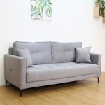 MERLINDA 3 Seater Pet Friendly Sofa-Grey - Image 5
