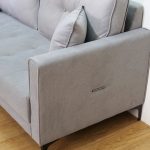 MERLINDA 3 Seater Pet Friendly Sofa-Grey - Image 9