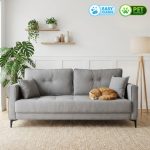 MERLINDA 3 Seater Pet Friendly Sofa-Grey