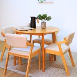 MIDNA Dia100cm Round Dining Table-Oak - Image 6