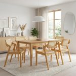 MIDNA 6 Seater Dining Set-Solid Seat