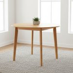 MIDNA Dia100cm Round Dining Table-Oak