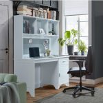 MILYA 120cm Study Desk With Hutch-White - Image 8