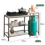 MK 5726 Mosaic Top Kitchen Cooking Rack-Copper - Image 3