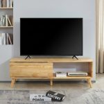NODA 120cm Solid Wood TV Cabinet-Natural