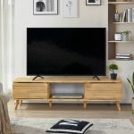 NODA 150cm Solid Wood TV Cabinet-Natural