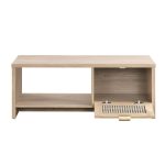 NOKA 100cm Coffee table-Rattan Oak - Image 3