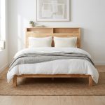 OGAKI Queen Full Solid Wood Bed Frames-Natural