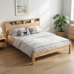 OGAKI Queen Full Solid Wood Bed Frames-Natural