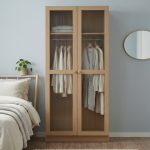 ROXANNE 2 Door Acrylic Panel Wardrobe-Oak