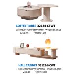 SHAFFER 220-250cm Extendable TV Cabinet - White Beige - Image 4