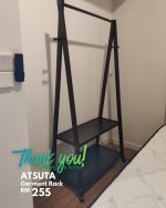 ATSUTA Wooden A-Shaped Garment Rack-Cappuccino - Image 6