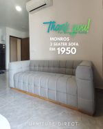 MONROS 3 Seater Pet Friendly Sofa-Grey - Image 16