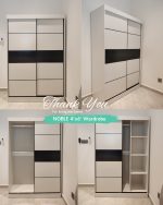 NOBLE 4'x6' Sliding Door Wardrobe-White - Image 7