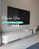 SHAFFER 220-250cm Extendable TV Cabinet - White Beige - Image 5