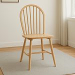 WINDSOR 4 Seater Solid Wood Round Dining Set-Natural - Image 3