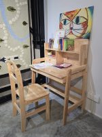 HELA Solid Wood Kids Study Set-Natural - Image 2