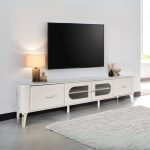 33132-HCWT 200cm Hall Cabinet - White