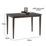 SUKI 4 Seater Dining Set-Toffee PU - Image 9