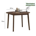 TRICIA 4 Seater Round Dining Set-Cocoa - Image 7