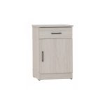 DUBLIN 1 Drawer Bedside Table-Light Oak - Image 7