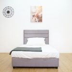 LINER Super Single Divan Bed Frame-Grey - Image 6