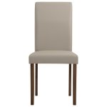 LENORE 4 Seater Dining Set-Cream PVC - Image 3