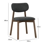 LUCA 4 Seater Round Dining Set-Cocoa - Image 10