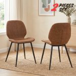 NEZO 4 Seater Sintered Stone Dining Set-Brown - Image 3
