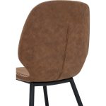 NEZO PU Seat Dining Chair-Brown - Image 8