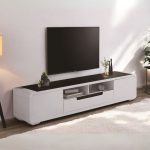 6763-HCWT 200cm Hall Cabinet - White