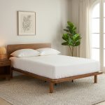 NARUTO Queen Size Wooden Bed Frame-Cocoa