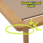 PROTO Queen Size Panel Headboard Bed Frame-Natural - Image 11