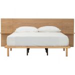 PROTO Queen Size Panel Headboard Bed Frame-Natural - Image 12